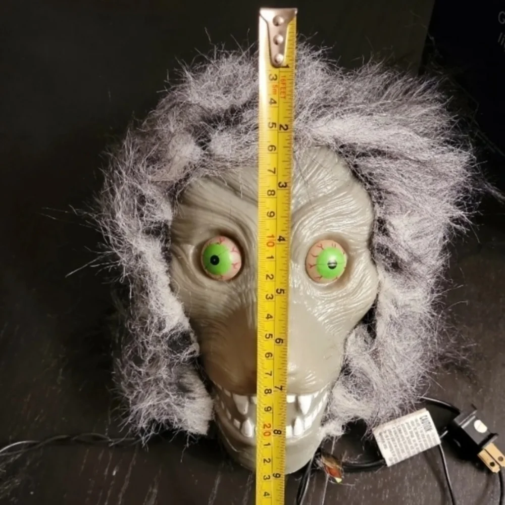 Vintage All Hallow's Eve Lighted Werewolf Blow Mold Arm Beating Heart Halloween